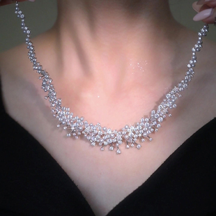 「误入晚宴」璀璨星云珍珠项链优雅气质高级感时尚小众设计锁骨链