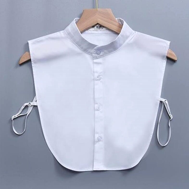 高端好质量纯棉立领假领子男女百搭假领大码衬衫假衣领中立装商务