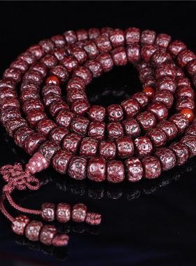 精品推荐藏地传承爆老精致纯手捻金刚菩提念珠足数老金刚菩提108