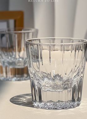 水晶玻璃杯江户切子星芒杯威士忌酒杯家用送礼收藏级轻奢工艺品