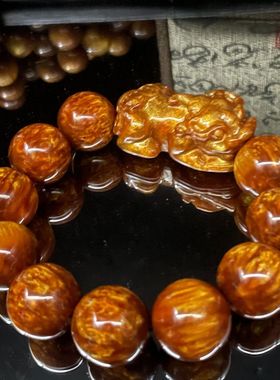 爆款金丝海柳貔貅真品佛珠手链男女同款情侣八方来财首饰转运手串