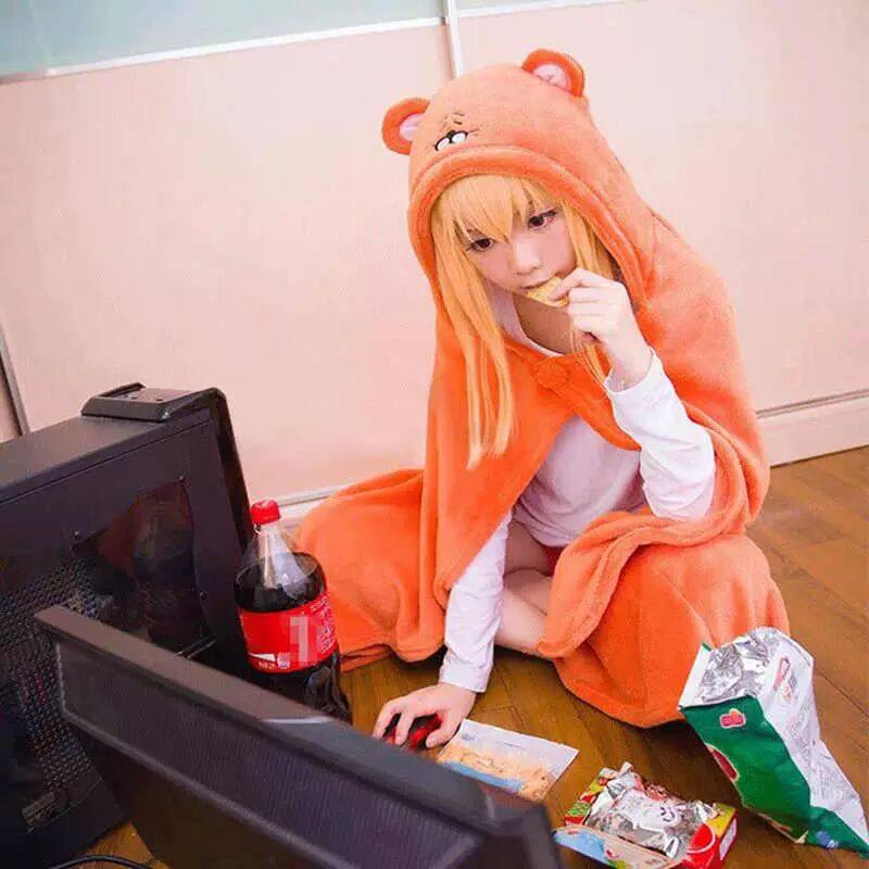 小埋披风干物妹土间埋动漫同人周边同款仓鼠毛毯居家午休睡衣披肩,模玩/动漫/周边/娃圈三坑/桌游,动漫T恤/鞋帽/服装,淘宝优惠券,粉丝福利购,淘宝优惠卷