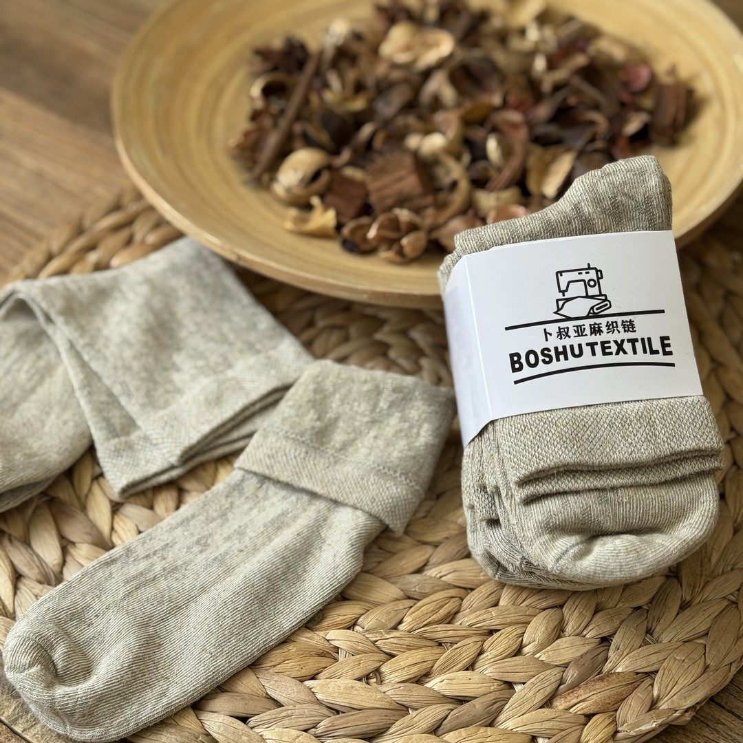 【卜叔新款汉麻袜】长纤汉麻长袜学生除臭吸汗纯色袜子透气清爽灰,女士内衣/男士内衣/家居服,长筒袜,淘宝优惠券,粉丝福利购,淘宝优惠卷