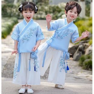 男童汉服日常可穿幼儿园儿童汉服男童女童套装幼儿园园服男女宝宝