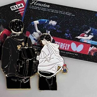 莎头组合金属徽章王楚钦孙颖莎同人高颜值奥运周边收藏送闺蜜礼物