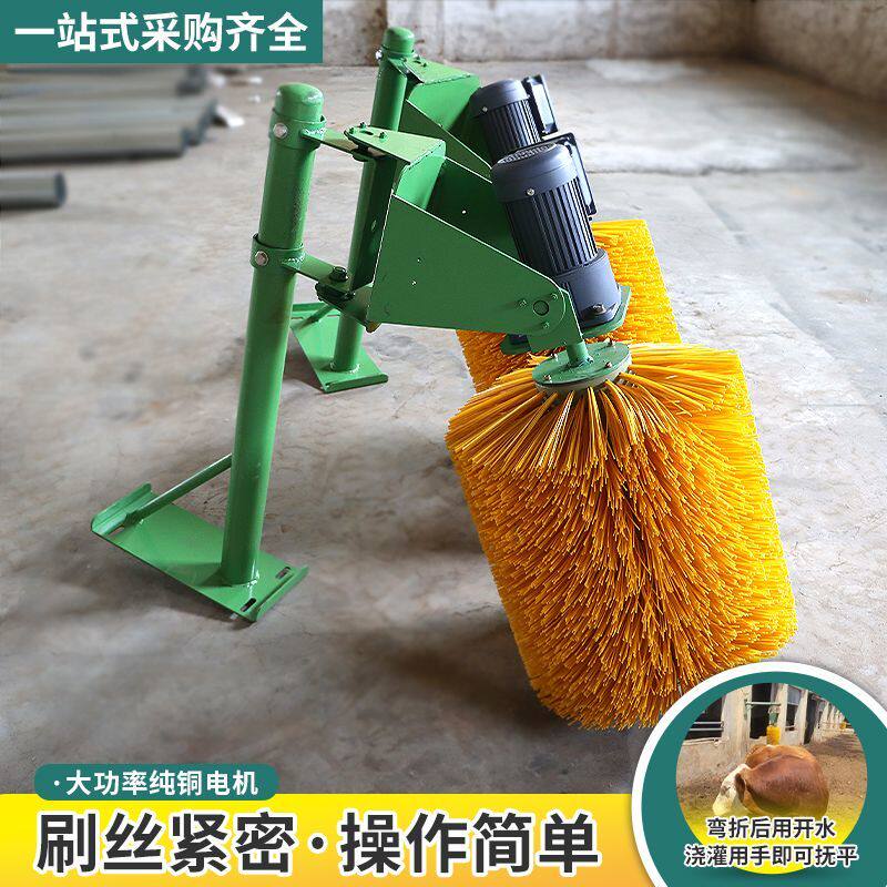 电动牛体刷巨型耐磨牛止痒刷挠痒痒牧场牛体刷立体旋转牛体滚刷厂