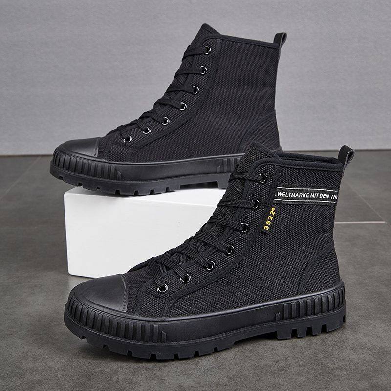 劳保鞋男冬季防寒保暖加绒新款登山鞋平底防滑工地干活高帮工装靴,流行男鞋,马丁靴,淘宝优惠券,粉丝福利购,淘宝优惠卷