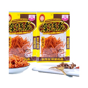可口余传龙香辣丝香菇丝辣条片8090后怀旧吃货零食麻辣小吃一整箱