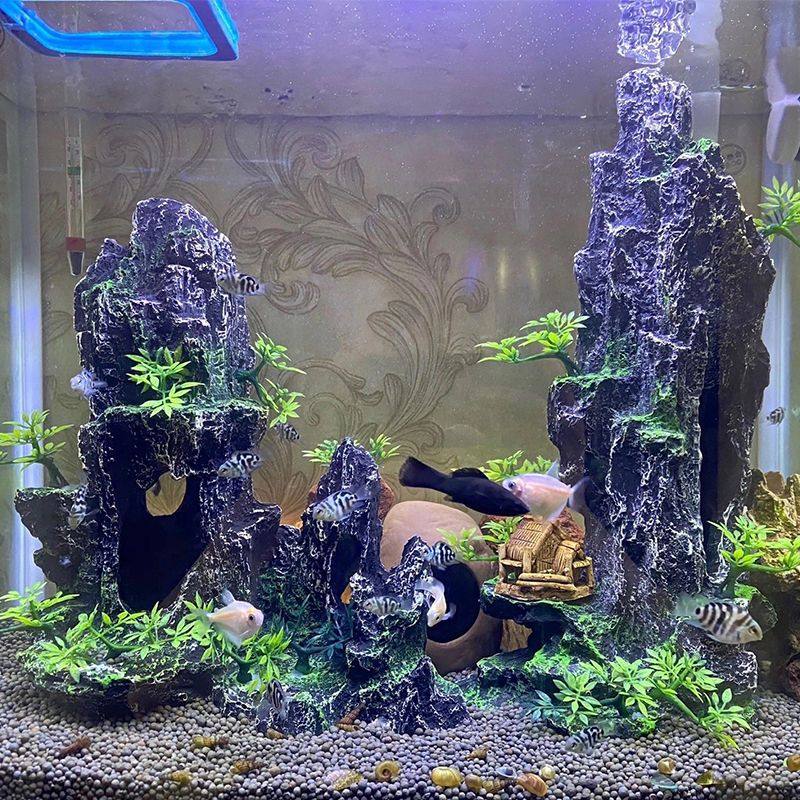 鱼缸装饰造景一整套躲避硐客厅鱼池酒店大堂造景装饰树脂仿真假山,宠物/宠物食品及用品,造景/装饰,淘宝优惠券,粉丝福利购,淘宝优惠卷
