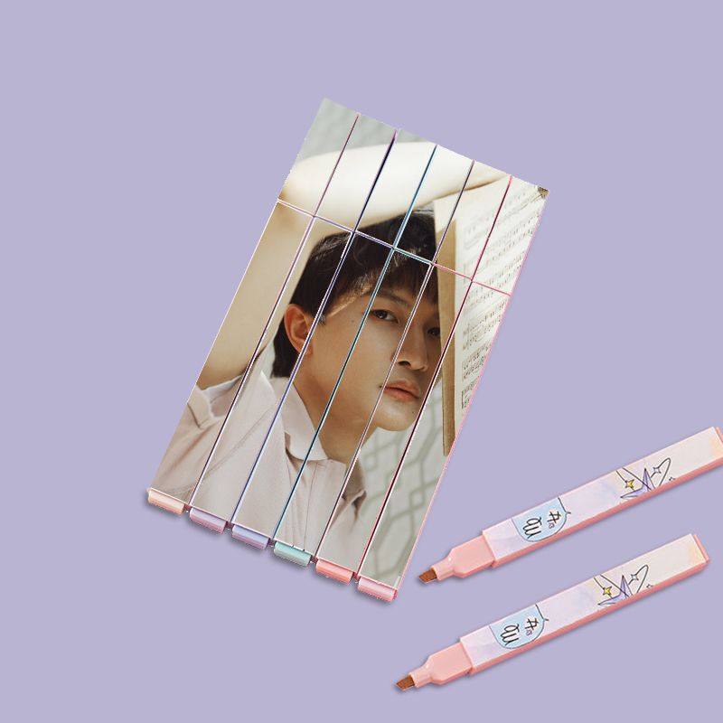 周深荧光笔ins高颜值动漫周边个性创意文具重点标记号笔礼物女生,文具电教/文化用品/商务用品,荧光笔,淘宝优惠券,粉丝福利购,淘宝优惠卷