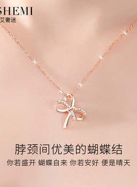 纯银项链女款2024新款配饰高级感轻奢小众夏天银饰七夕礼物送女友