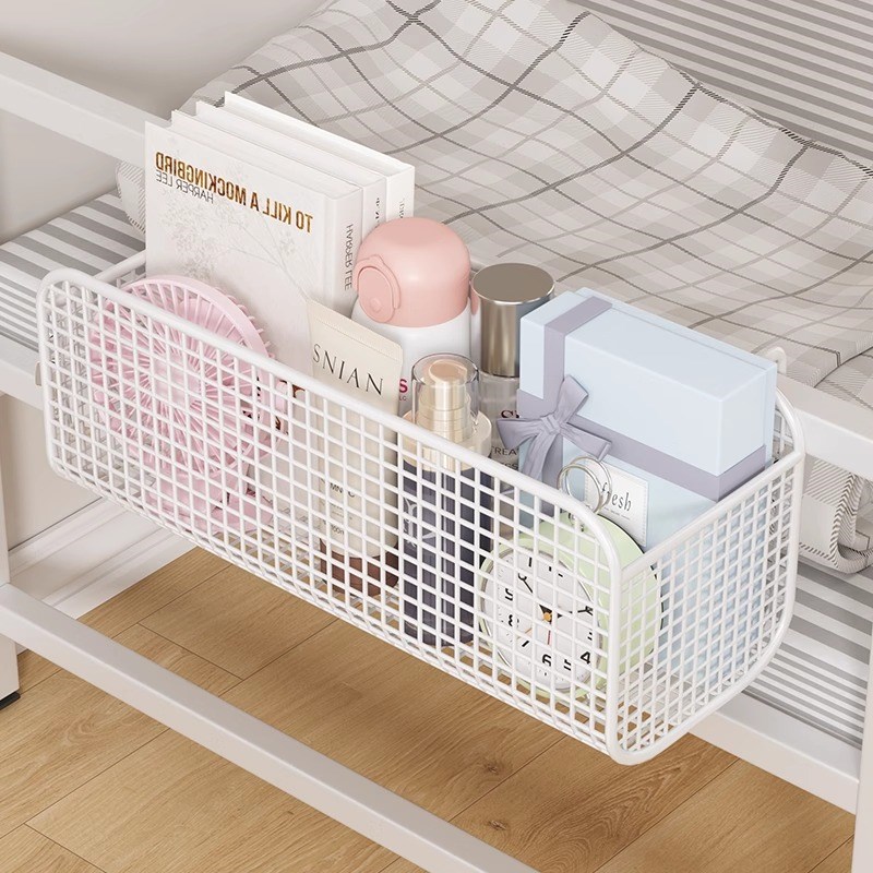 宿舍床边置物f架床头挂篮床上收纳篮子寝室上铺收纳神器悬挂收纳