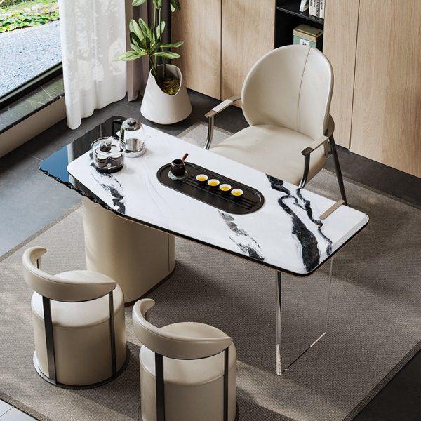 岩板阳台茶桌椅组合轻奢岩板亚克力悬浮茶桌现简约公室泡茶台,商业/办公家具,茶台/茶桌,淘宝优惠券,粉丝福利购,淘宝优惠卷