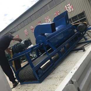 食用菌栽培袋脱袋粉碎机 菌包粉碎分离机 香菇蘑菇料菌棒细粉设备