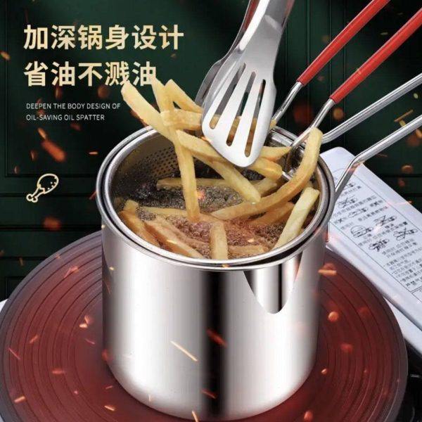 316L不锈钢油炸锅家用迷你炸锅泼油炸蛋小锅省油多功能电磁炉燃气,厨房/烹饪用具,油炸锅,淘宝优惠券,粉丝福利购,淘宝优惠卷