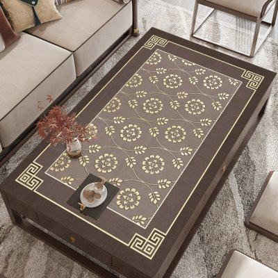 茶几客厅家用2024新款轻奢桌布小户型台布茶几垫桌面防烫垫子