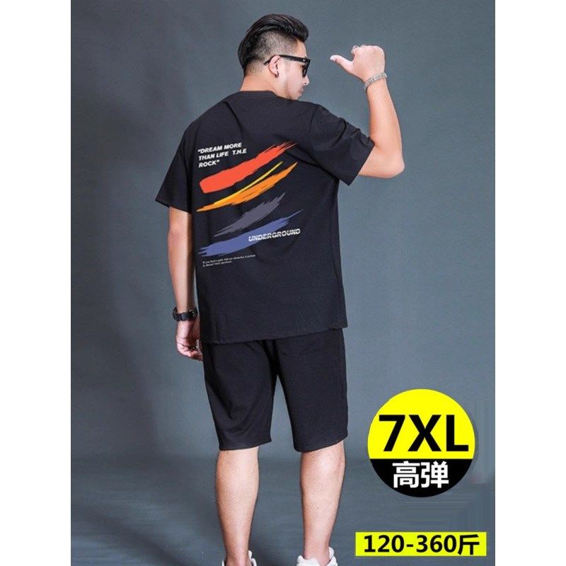 大码男装夏季套装加肥加大短袖t恤短裤冰丝速干宽松运动休闲胖子,男装,休闲运动套装,淘宝优惠券,粉丝福利购,淘宝优惠卷