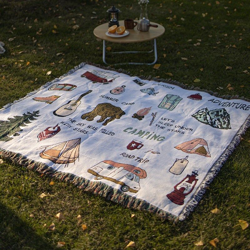 野餐垫露营防潮垫帐篷地垫加厚房车装饰床毯野餐布户外装备用品,户外/登山/野营/旅行用品,野餐垫,淘宝优惠券,粉丝福利购,淘宝优惠卷