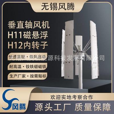 H11/H12200W垂直轴磁悬浮/永磁发电机风力发电12V~48V