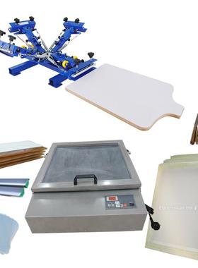 厂家广告衫设备手动平面丝印机服装吊牌印刷机服装丝网印花机