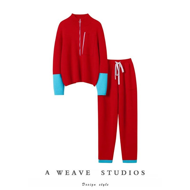 时髦降维打击~加厚100%山羊绒衫女高领纯羊绒毛衣休闲裤子套装,女装/女士精品,羊绒衫,淘宝优惠券,粉丝福利购,淘宝优惠卷