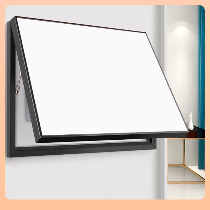 ▹电表箱遮挡装饰外弱电画路由器纯色免打孔轻奢超薄强电箱纯白