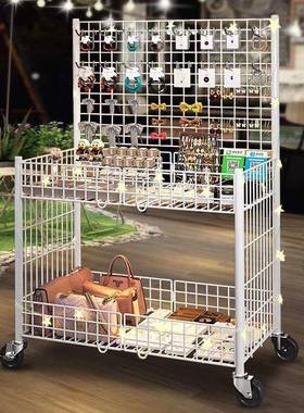 折叠移动摆摊小推车神器一秒收摊夜市专用烤肠地摊花车促销展示架