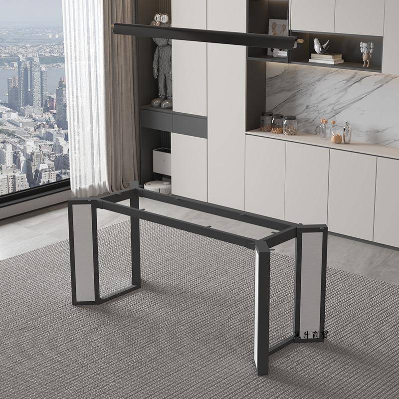 桌腿支架大理石办公桌子腿长方形桌子金属支撑底座岩板餐桌脚支架