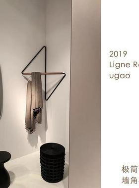 高级款简约墙角挂衣架衣服架转角衣帽架墙角衣架装饰拐角壁挂衣架