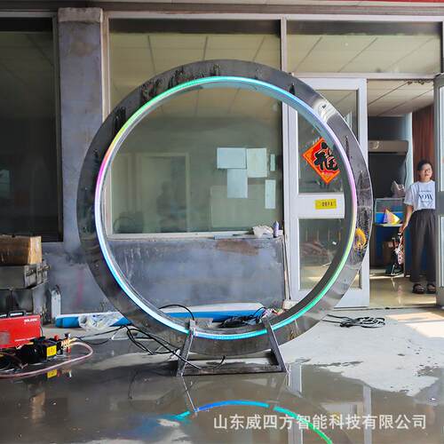 景区仙境之门不锈钢水雾门雾森系统网红唯美景观通道威四方