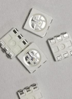 高亮5050RGB贴片5050全彩led5050红蓝绿三色发光灯珠0.2W0.5W