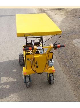 电动平板车手推车载重王升降车搬运车拉货车四轮工地建筑折叠拖车