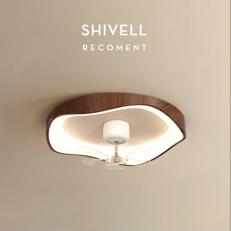 复古风扇灯卧室现代简约电扇灯智能一体餐厅吊扇灯儿童房吸顶灯