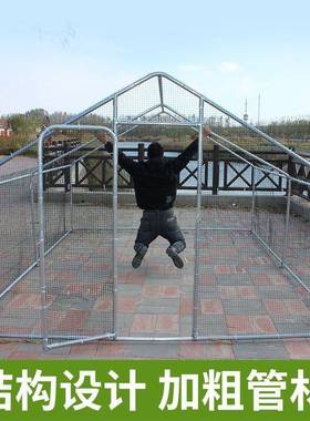 户外大型鸡棚特大号家禽鸡笼鸡窝孔雀防雨鸡舍搭建钢管家用养殖