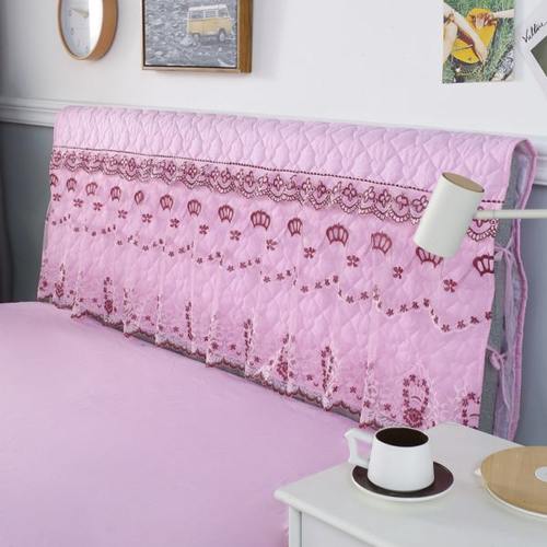 夹棉布艺床头罩软包床头套简约现代欧式防尘罩1.8m1.5米床保护套