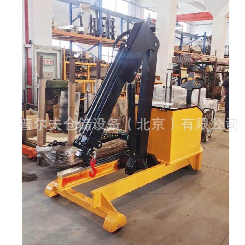 普尔夫移动式小吊机配重无支腿液压吊车工件模具上料升降电动吊车