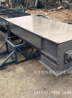 水平螺杆上料机 面粉厂不锈钢提升机 海晟水泥双轴U型螺旋输送机