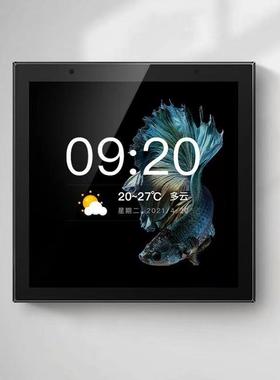 涂鸦tuya智能中控四寸屏多功能网关 自带语音控制内置喇叭