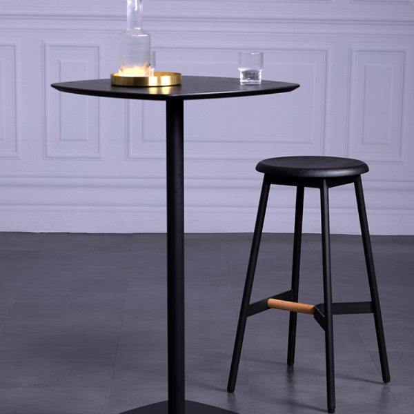 北欧吧台桌简约现代酒吧桌创意小方桌工业风复古桌咖啡厅高脚桌子