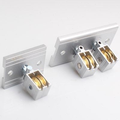 升降手搖晾衣架转向轮晒衣架万向轮转角器轮子滑轮配件双杆通用