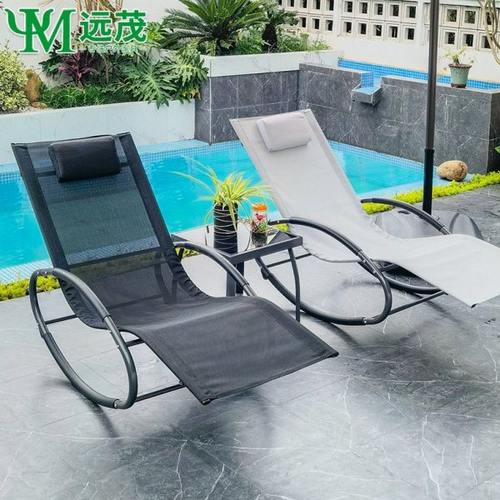 远茂户外沙滩躺床躺椅别墅游泳池休闲躺椅室内外午休休息躺床躺椅