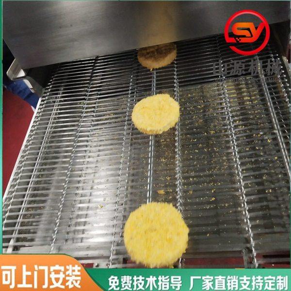 厂家全自动蟹肉饼上糠机 隧道式裹面包糠机 肉饼鸡柳上糠机设备,清洗/食品/商业设备,肉制品加工设备,淘宝优惠券,粉丝福利购,淘宝优惠卷