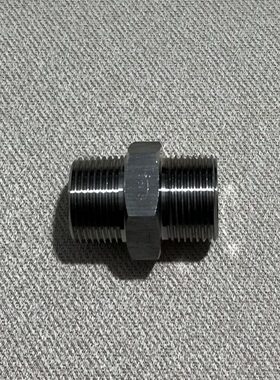 304不锈钢外牙直通接头G1-1/4x11牙转M42x2.0 对丝异径双外丝螺纹