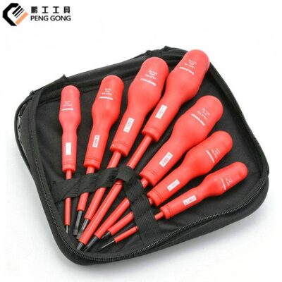 鹏工  耐1000V高压绝缘电工螺丝刀 螺丝批 水电安装起子 改锥9701