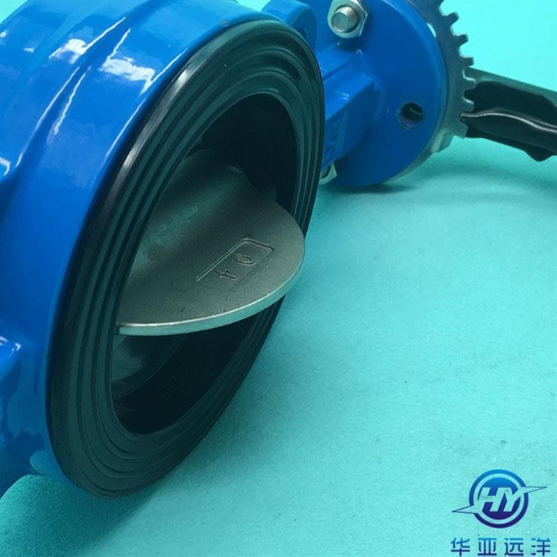 手柄对夹式蝶阀 不锈n钢304 手动软密封中线蝶阀天津蝶阀D71X-16