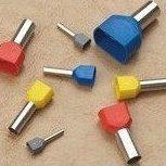 TE6014双线管形预绝缘接线端子 管型冷压端头 套管式端子 500只