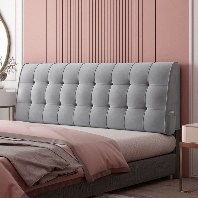 雷梦思海床头靠垫软包床头板大靠背垫床头罩榻榻米改造自粘可拆洗