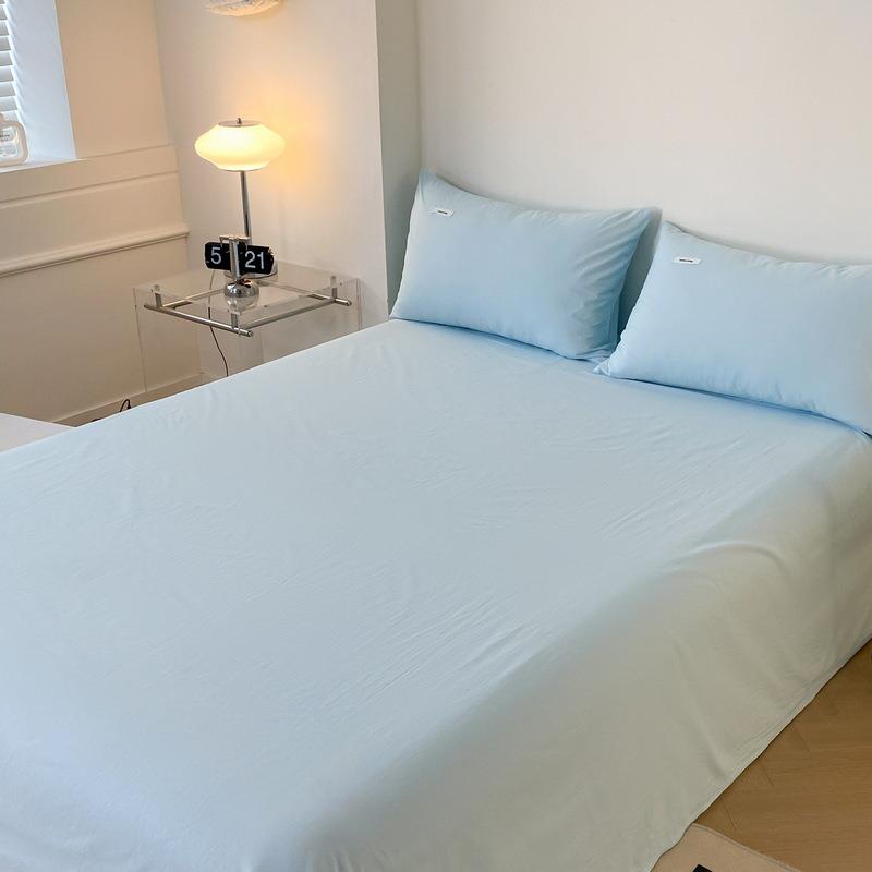 a类纯棉床单单件2025春季家用双人纯色全棉被单学生宿舍单人