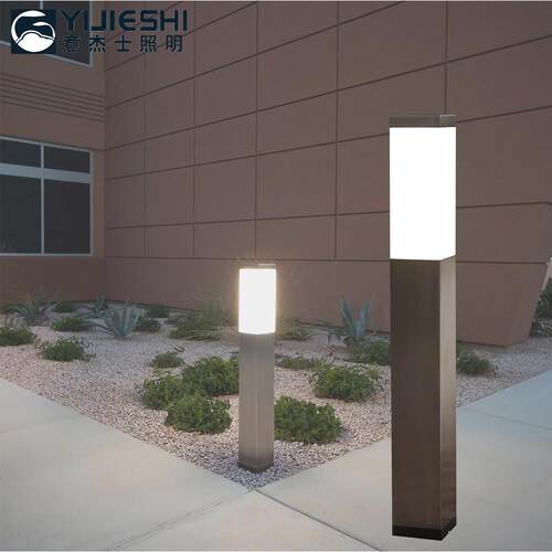 厂家直供方形不锈钢LED草坪灯公园庭院小区走廊过道景观照明灯具