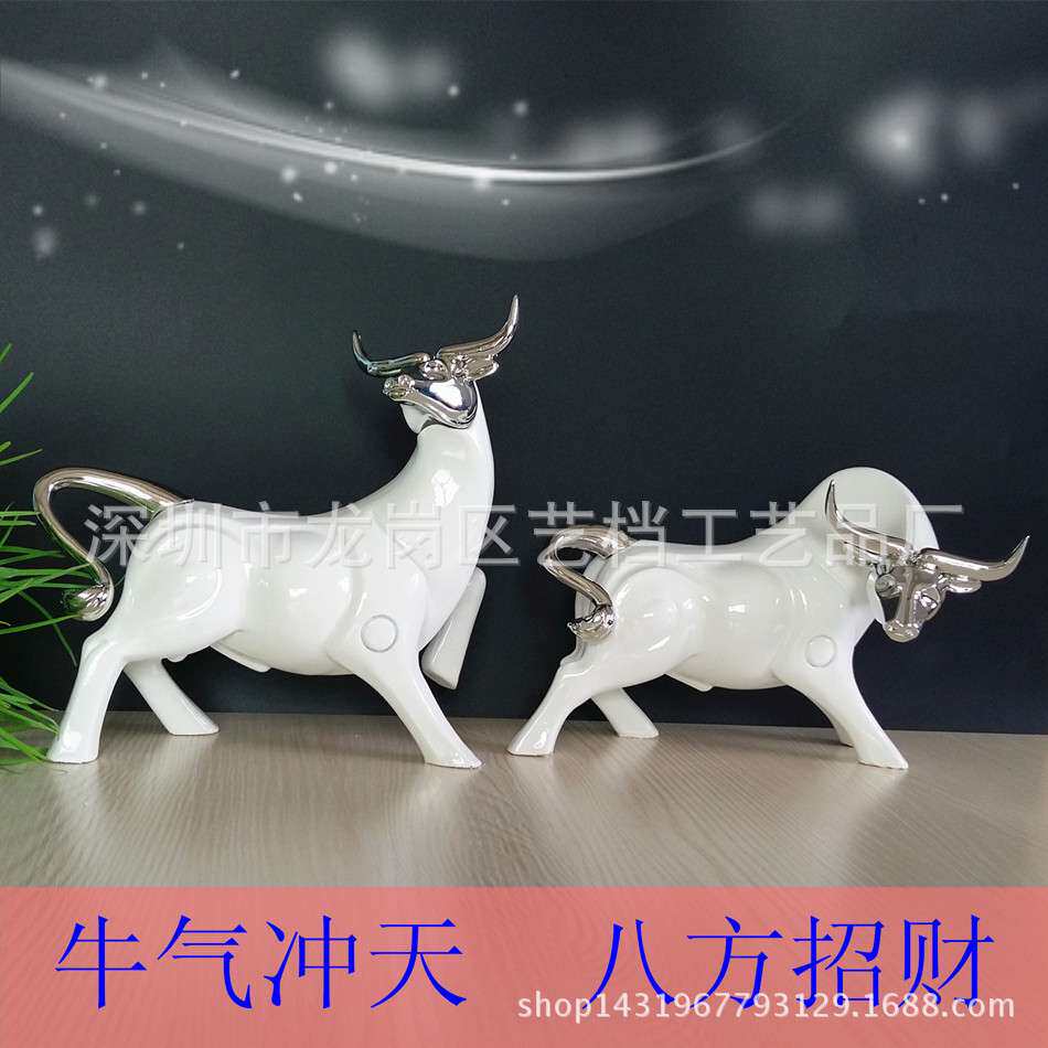 动物摆饰 情侣对牛个性电度 创意家居饰品 树脂工艺品摆件